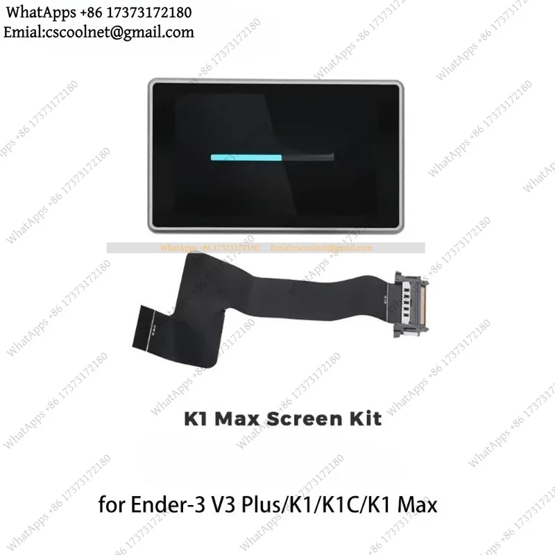 JS02 Creality Official 3D Printer K1/K1 MAX Screen Kit 4.3 Inch Display Screen 480×400 Touch Screen for K1 Max 3D Printer Parts