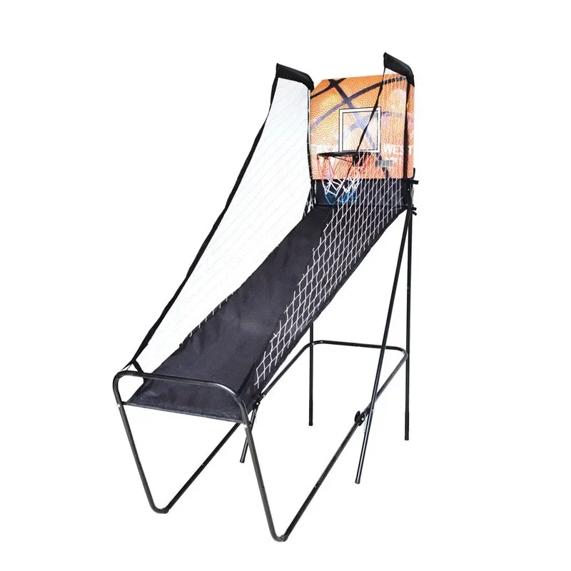 

-Hot New Indoor Single Basketball Rack Game Recreational Shooting Machine Folding Single Electronic Scoring Shooting Machine