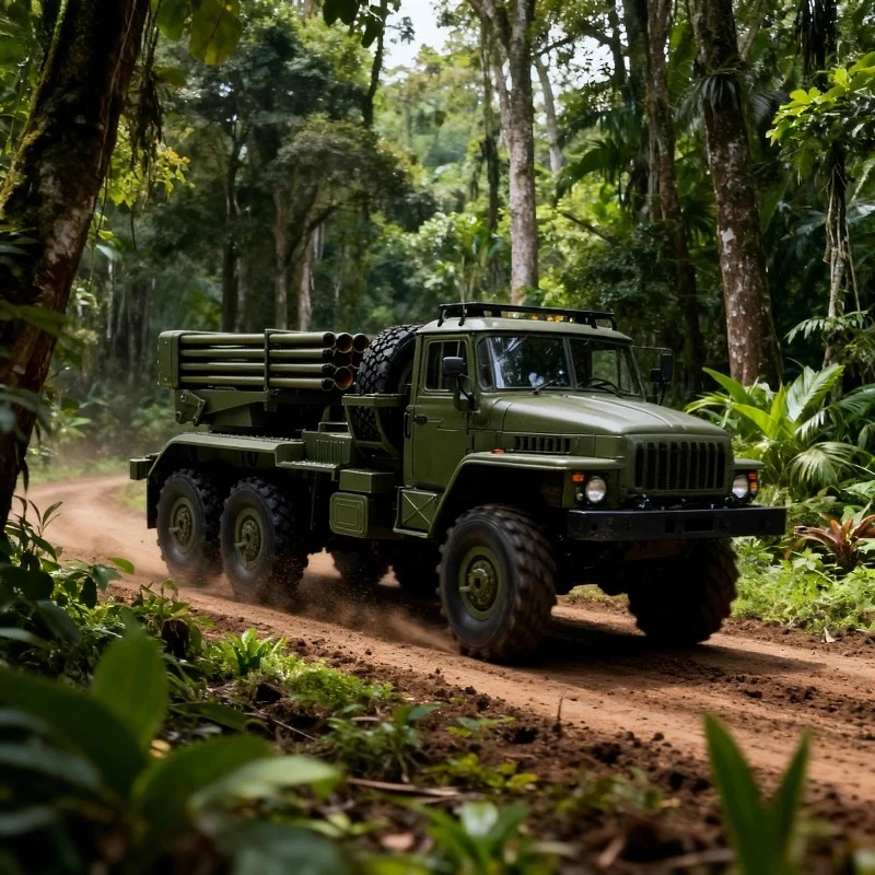 

1/16 шестиколесный привод B36-2, металлическая ракетная установка, радиоуправляемый электрический пульт дистанционного управления, внедорожная модель автомобиля для скалолазания