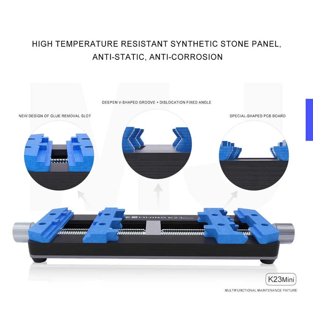 Imagem -06 - Mijing-pcb Board Holder For Phone Motherboard Repair Tool Grupo Novo Dispositivo de Manutenção ic Chip Plataforma Remoção de Cola K23mini