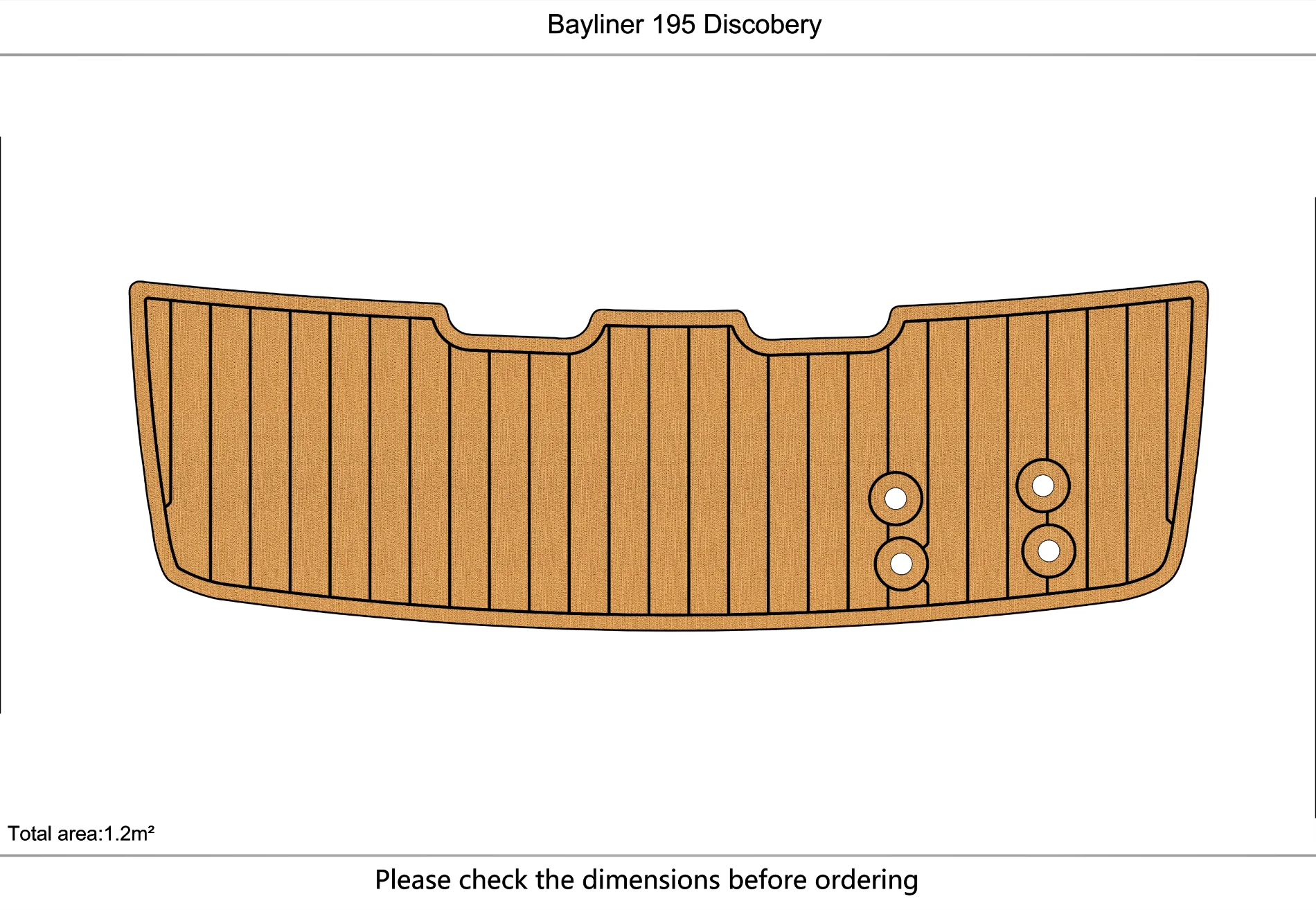 

Bayliner 195 Discobery Cockpit platform 1/4" 6mm EVA fAUX carpet Water Ski Yacht Fishing Boat Non-slip mat floor