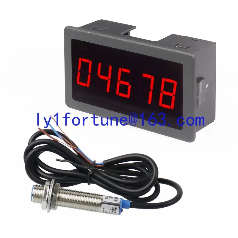 5-Position high-precision DC tachometer LED digital display motor Motor velocimeter Brushless fan tachometer