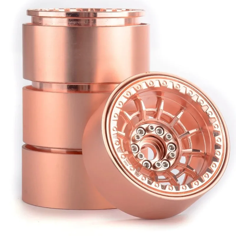 MACH-RC Crawler Upgrade Wheels 1.9 Inch Aluminum Beadlock Wheel Rims, 56Mm Diameter For 1/10 For-Off-Road Trucks