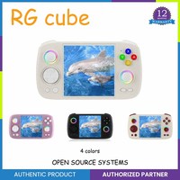 ANBERNIC RG Cube Retro Handheld Game Console 64 Bit Android 13 Unisoc T820 3.95 Inch IPS Screen Hall Joystick RGB Lighting Effec