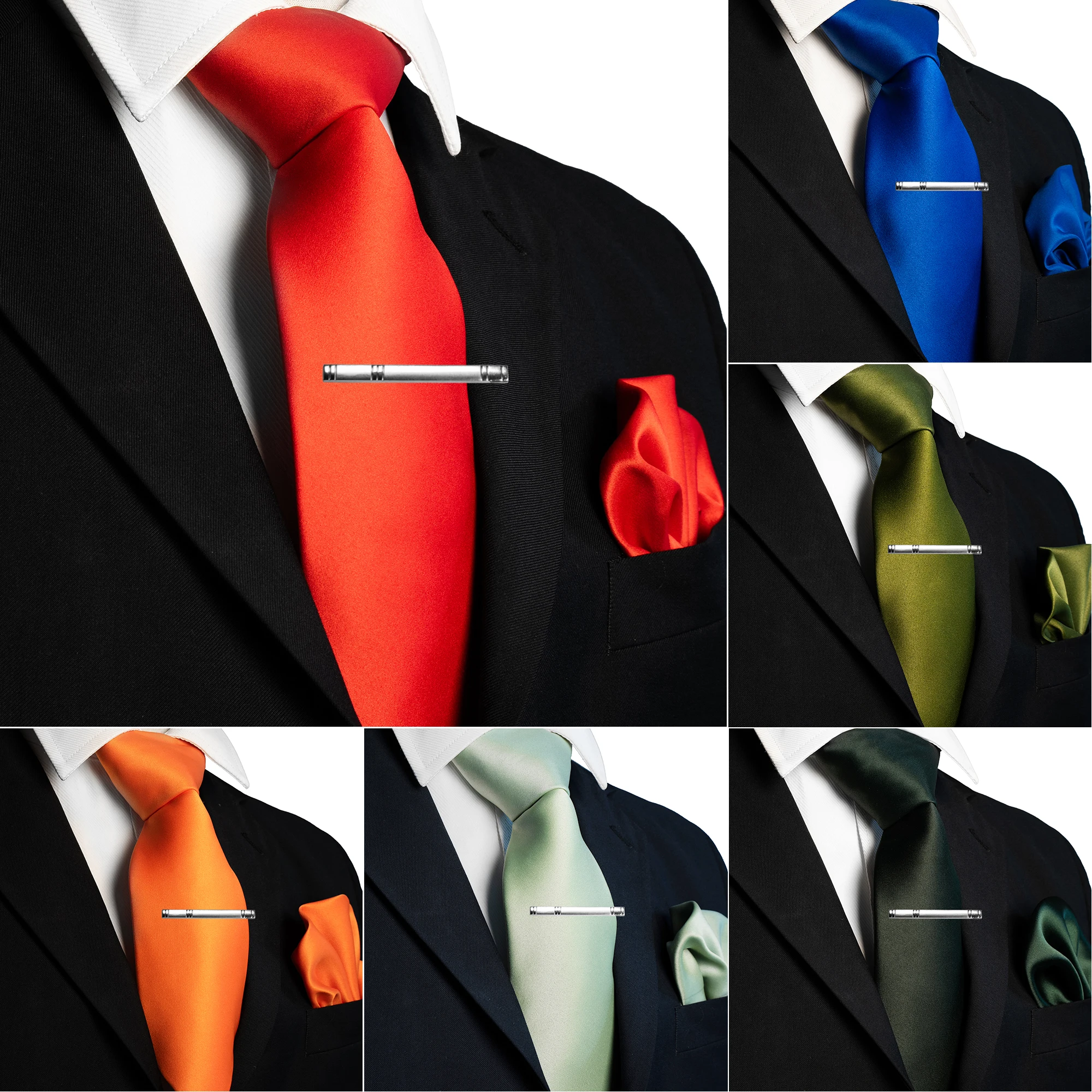 Multicolor Optional Solid Color Men Necktie Classic Plain Formal Business Purple Black Tie Navy Blue Tie Cosplay Role Play Busin
