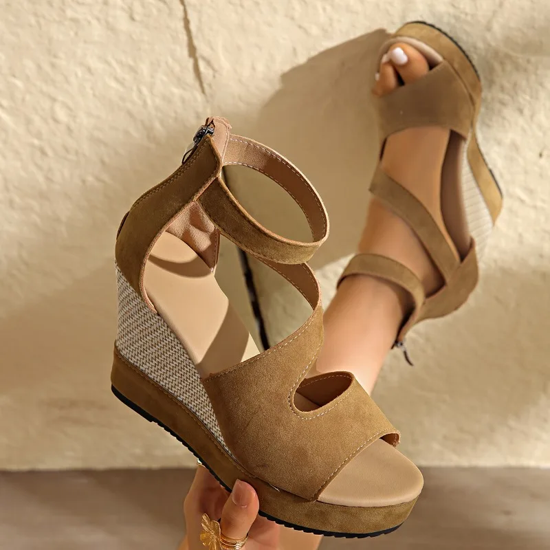 

Summer Wedge Platform Sandals Women's Fashionable Elegant Comfortable Flat Casual Holiday
