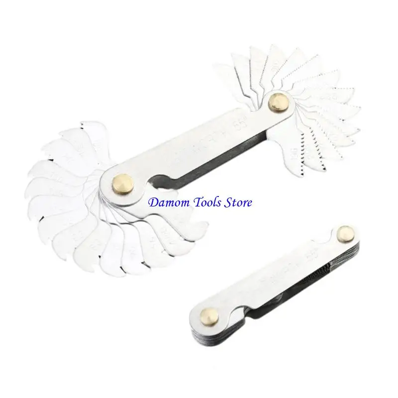 57BE 55 60 Degree Gear Tooth Screw Gauges Carbon Steel Lathe Combination Tool
