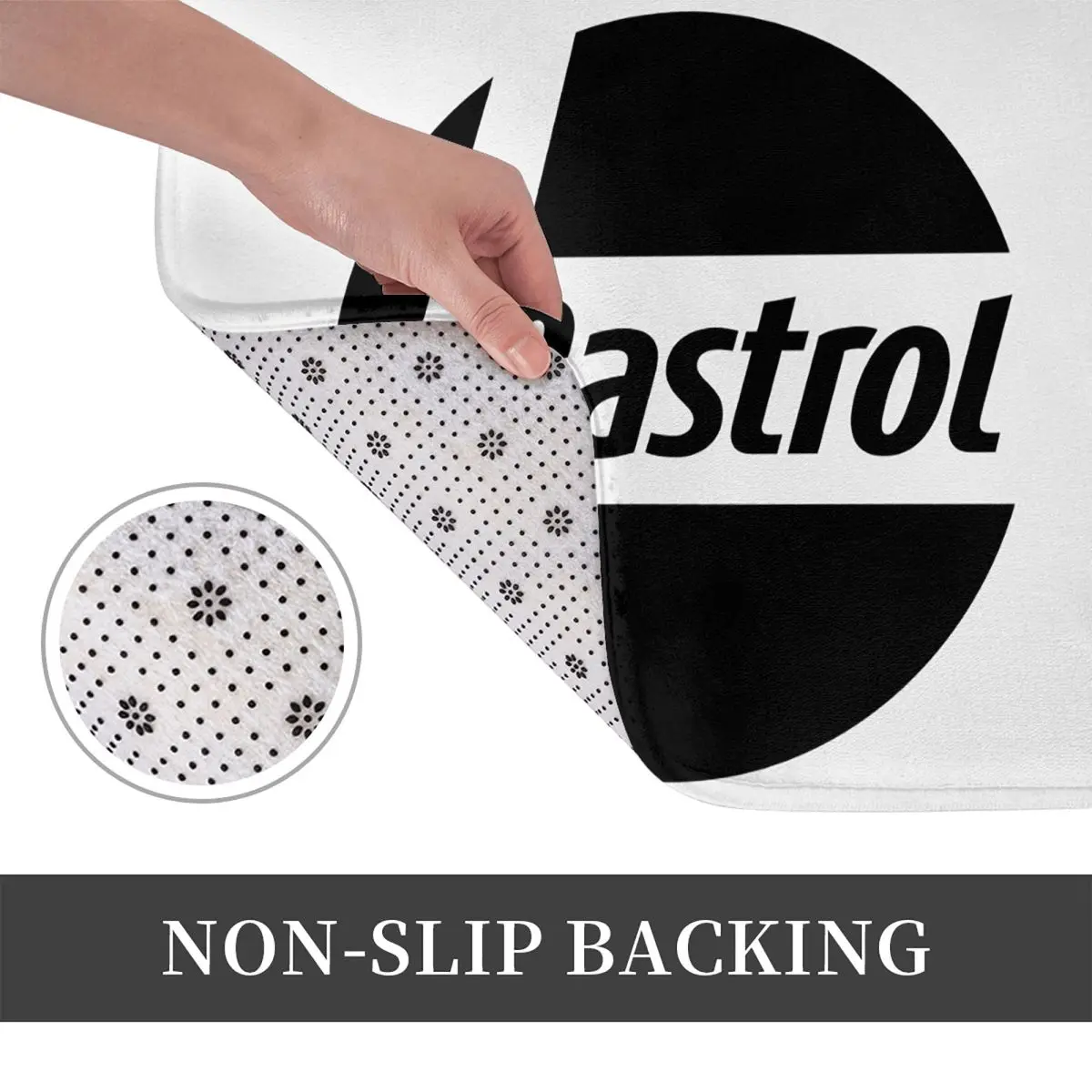 C-Castrol-S Anti-slip Doormat Floor Mat Water oil proof Carpet Rug for Kitchen Entrance Home Bathroom Living room Footpad Mats