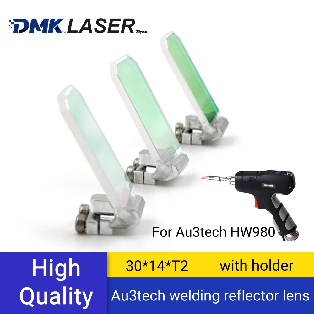Au3tech original Laser Welding reflective lens 30*14*T2 reflector mirror for Au3tech Hand held laser weld head HW980/HW970/HW960