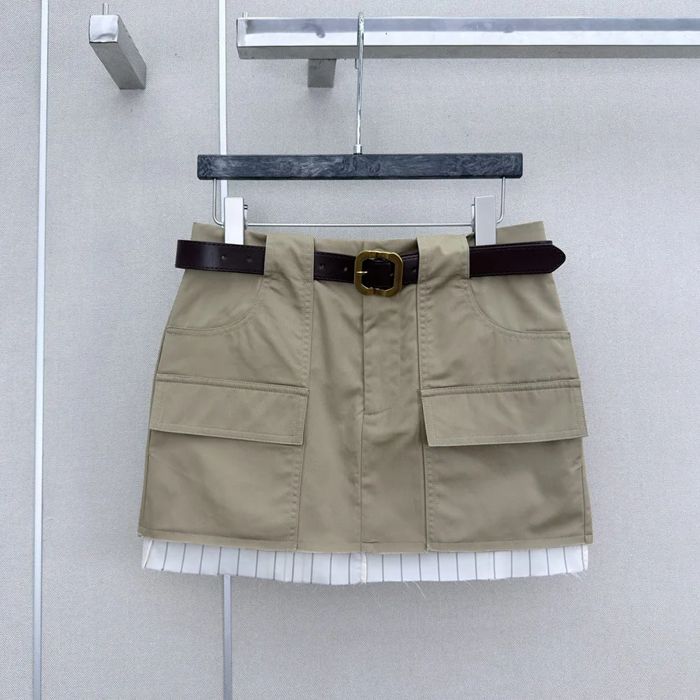 

High-quality 2026 summer new style women's mini skirt with pockets, featuring a casual and fashionable street style xy2642370