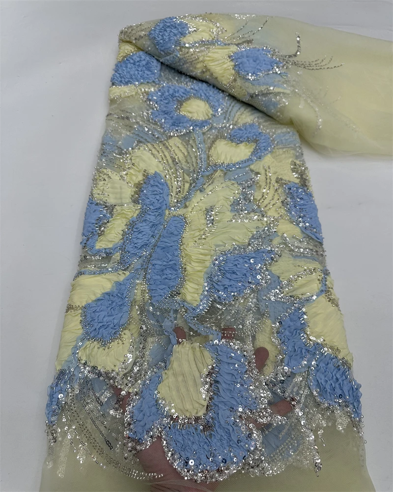 

Роскошная африканская ткань из бисера с блестками, вышивка жениха, французский тюль, кружево для свадебного шитья, новейший стиль