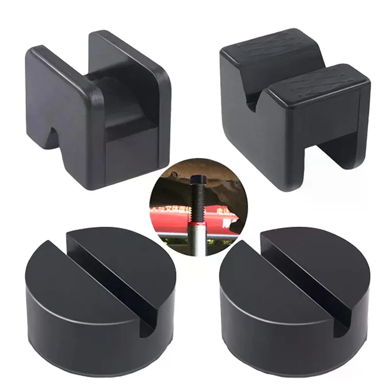 

Car Jack Rubber Pad Car Slotted Lift Jack Stand Rubber Pads Universal Repair Tools Frame Protector Adapter Jacking Tools