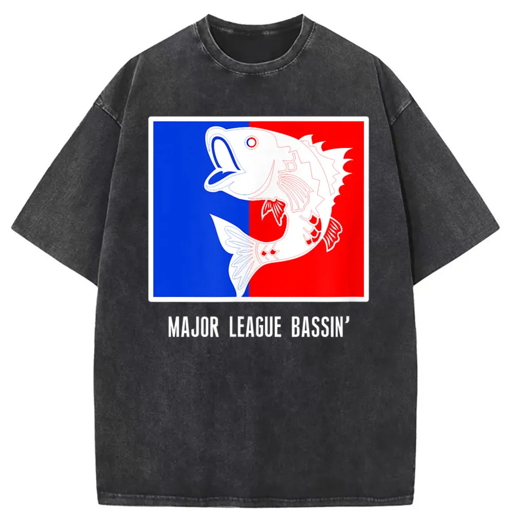 Major League Bassin Men Novelty T-shirts Cheap Women Tshirts Man Fishing Shirts Comfortable Sweatshirts Long Sleeve Clothing