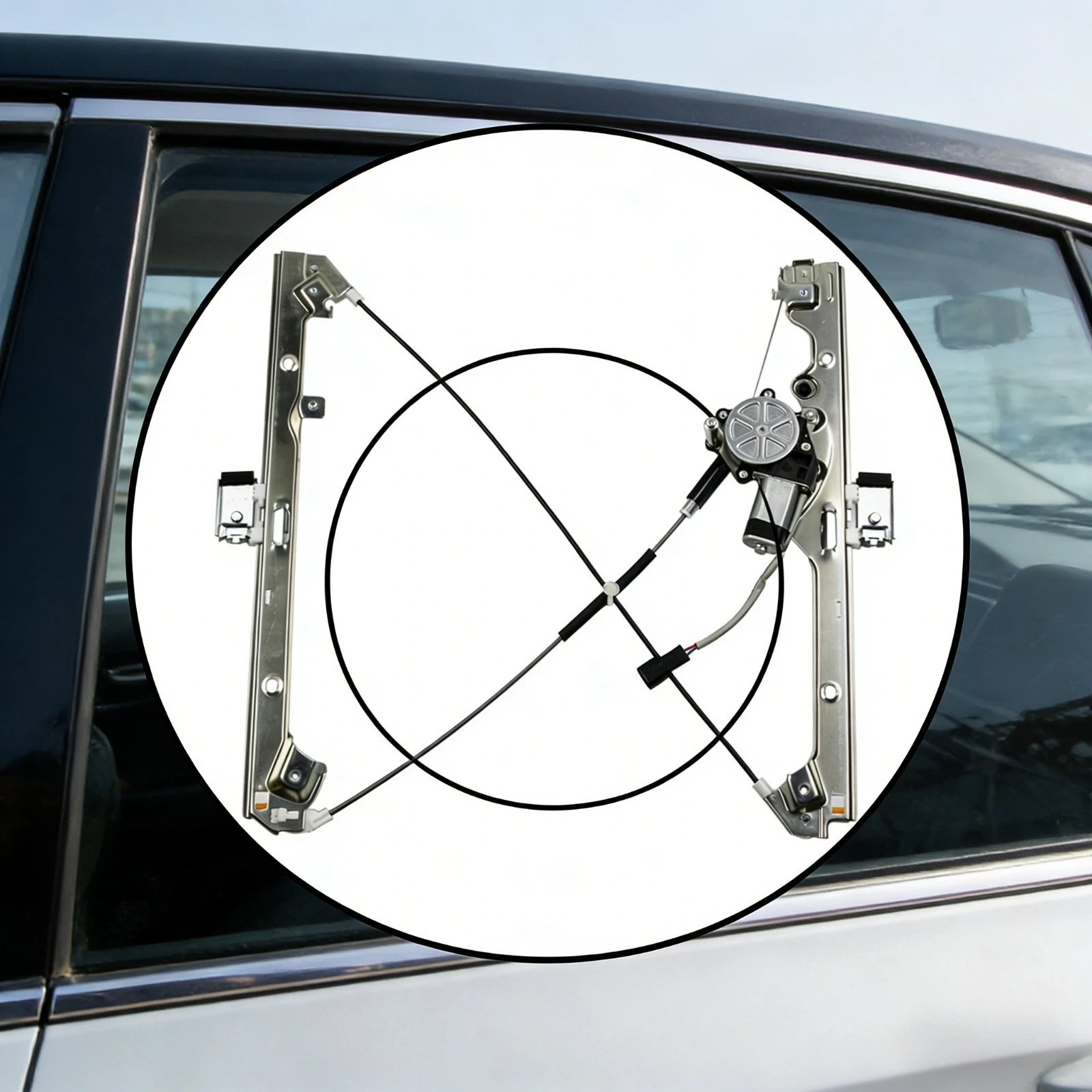

Window lifter 741-830 rear right with motor suitable for 97-01 Toyota Camry, Long Service Life, Ideal for Door Window Repair