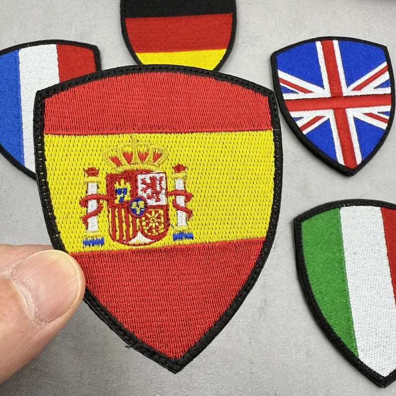 Flags of Various Countries Around The World Hook and Loop Patch South Korea Japan Russia Ukraine Patches for DIY Clothes Hat