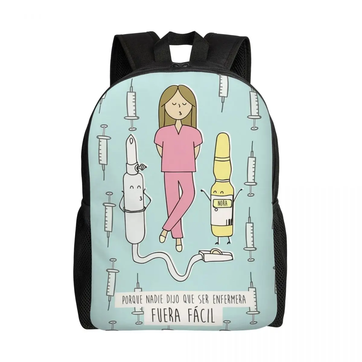 

Рюкзак с 3D-принтом для женщин, ранец для медсестер и врачей, дорожная сумка для колледжа и школы, портфель для ноутбука 15 дюймов