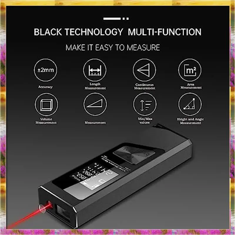 

【AB07 Price 】Laser Measure 131Ft Portable Home Laser Measuring Tool ±1/16 Inch Accuracy Drop-Proof + Electronic Level Function