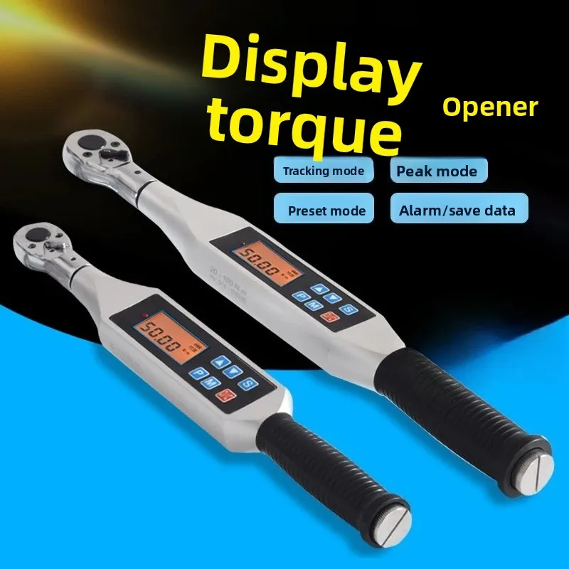 Cyfrowy klucz dynamometryczny o wysokiej precyzji, klucz dynamometryczny z alarmem i ustawionym poprzednio momentem.