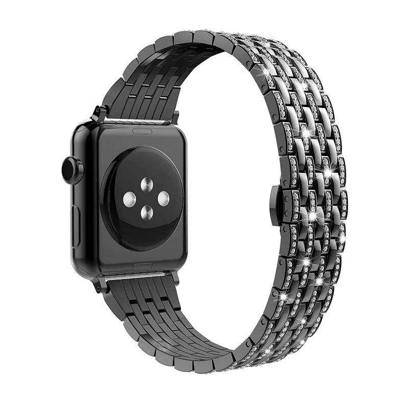 

Diamond metal band for Apple Watch 49mm 45mm 44mm 42mm 41mm 40mm stainless steel bracelet wristband iwatch Ultra 8 7 6 5 4 3 SE