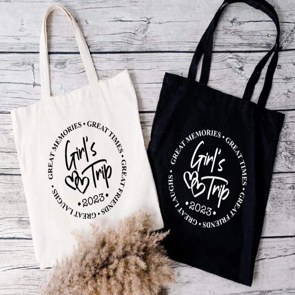 

Custom Canvas Bag Large Capacity Beach Tote Commemorative Text Printed Shoulder Bag Summer Vacation Travel Gift For Friends