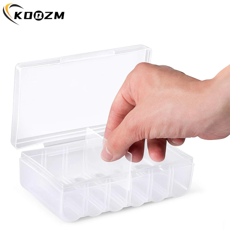 3/6Slots Transparent Battery Storage Case Holder Hard Plastic Battery Box Storage Battery Box For AA/AAA Battery Organizer Box