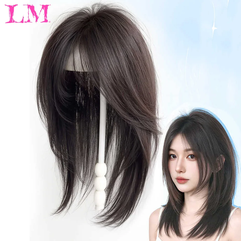 LM Hair Toppers Blonde Brown Ombre Human Hair Topper HairPieces for Women Density Silk Base in Toppers