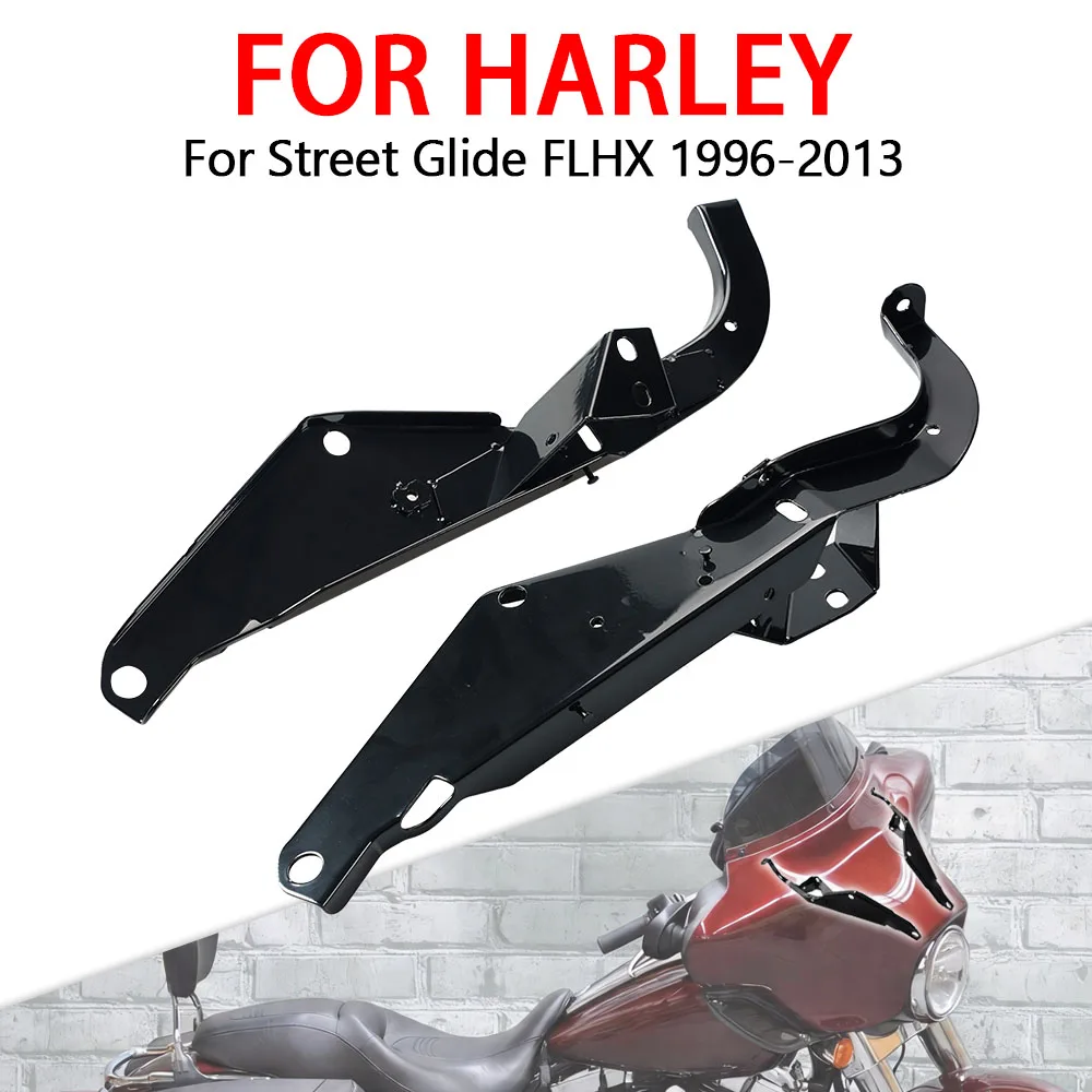 

Motorcycle Accessories Black Fairing Support Brackets Fit For Harley Davidson Street Glide FLHX 1996 - 2011 2012 2013