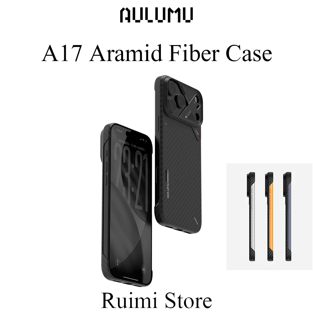 AULUMU A17 아라미드 섬유 케이스 초박형 자석 충격 방지 보호 케이스 ip17 Air / ip17 Pro /17Pro Max용