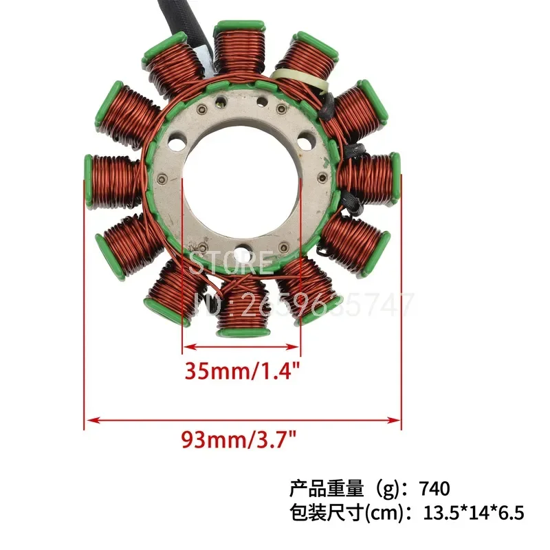 for GT250 GV250 2002-2010 Motorcycle Stator Coil Accessories 12 Pole Electric Vehicle Modification Parts