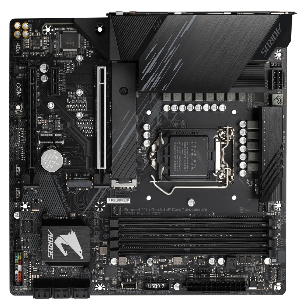 LGA 1200 Gigabyte B560M AORUS ELITE MotherboardMicro ATX Intel B560 DDR4 128G SATA M.2 Support 10th-Gen 11th-Gen Intel CPU 1200