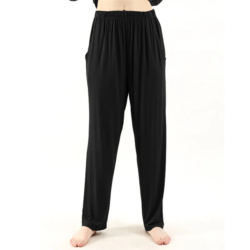 3XL-7XL Spring Autumn Pajamas Pant For Women Plus Size Cotton Sleepwear Pants Loose Comfortable Nightwear Home Wear Trousers