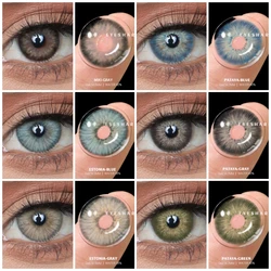 D'ORELLA Colorful Contact Lenses for Eyes 1pair Gray Pupils Lens Blue Eye Lenses Green Lens Yearly Brown Contacts Cosmetic Lens