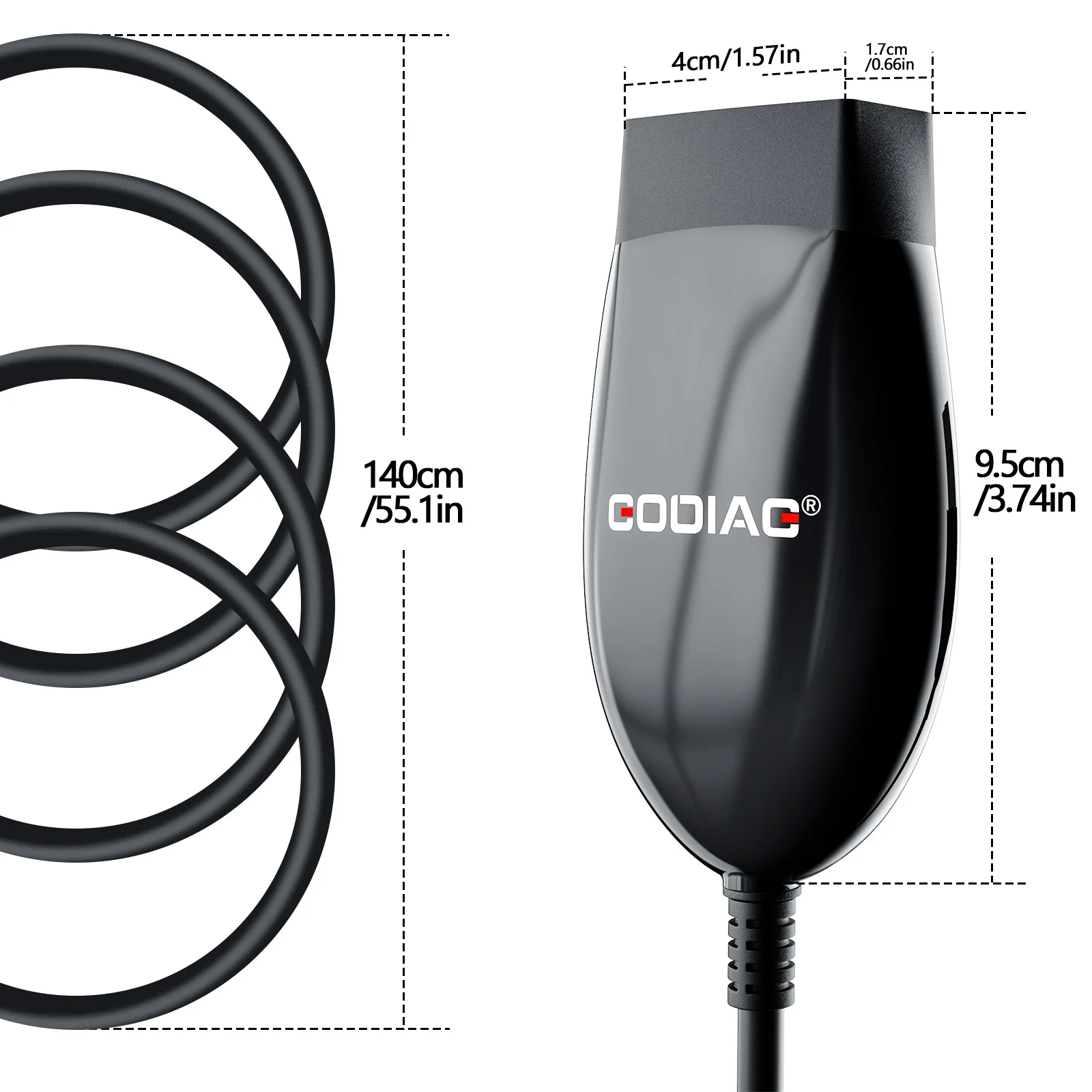 GODIAG GD101 J2534 Diagnostic Cable Support J2534&ELM327 Diagnose J1979 Compatible Vehicles for Toyota/ Honda Acura/Ford/Mazda