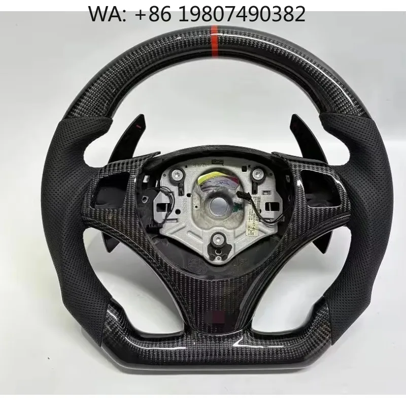 

Real Carbon Fiber Racing Steering Wheel Custom Sport For Old Compact Auto Interior Upgrade Accessory