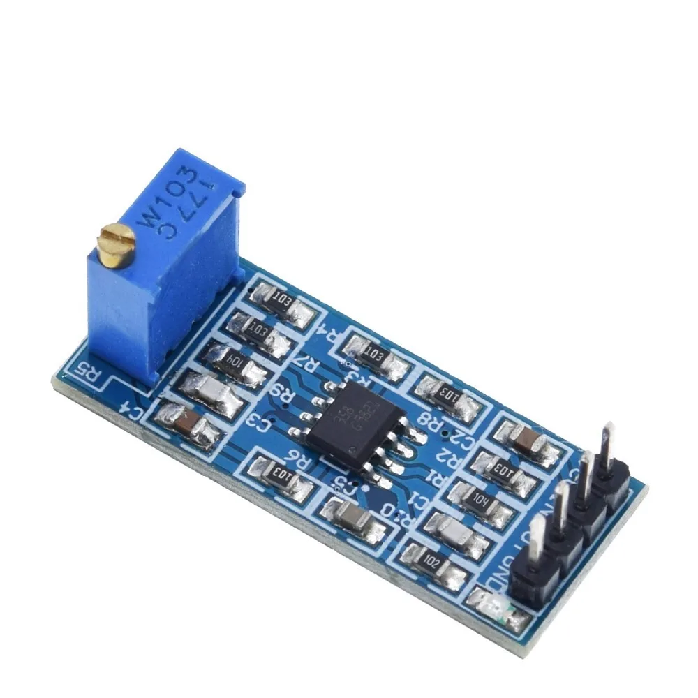 LM358 100-fold gain signal amplification module operational amplifier module