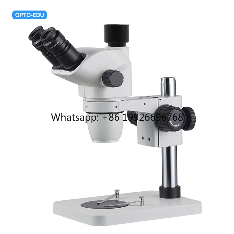 A23.3667-B1T Digital Biological Microscope WF10x Eyepiece 0.67X-4.5X Trinocular Zoom Stereo Binocular Drawtube Pole No
