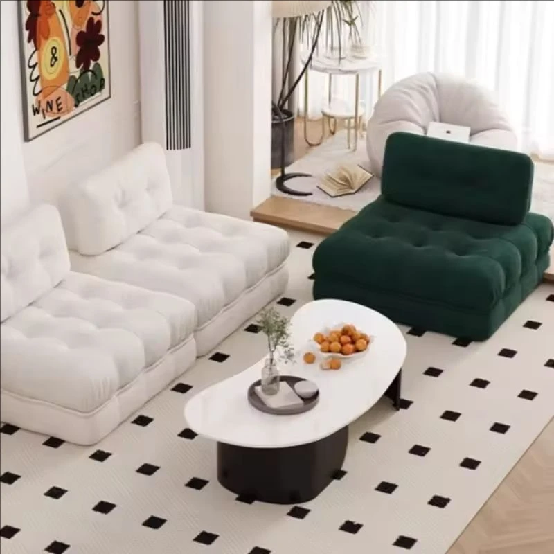 

Sectional Minimalist Compression Sofa Living Room Lazy Puff Relaxing Compression Sofa Dining Designer Schlafsofa Home Furnitures