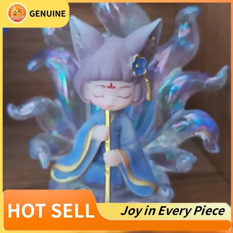 

Genuine Ancient Wisdom Immortal Blind Box Nine Tailed Fox Fairy Ornament Fox Divine Beast Figurine Desktop Trendy Birthday Gift