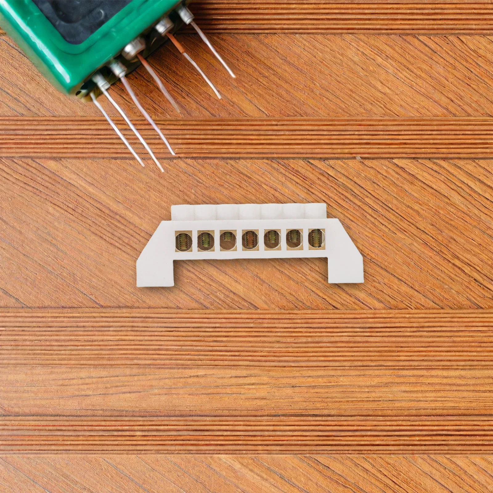 

8Pcs Copper Screw Terminal Grounding Strip Position Bus Bar Block Electrical Distribution Wire Connection Block