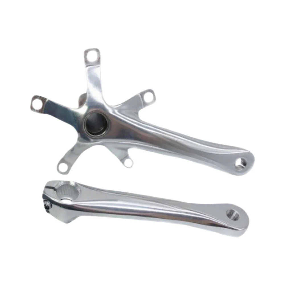 /Hollow /Crankset /170mm 130BCD Aluminum Alloy For Folding Bike Small Wheeled Bicycle Chainring Arm Black Red Cycling Components view 4