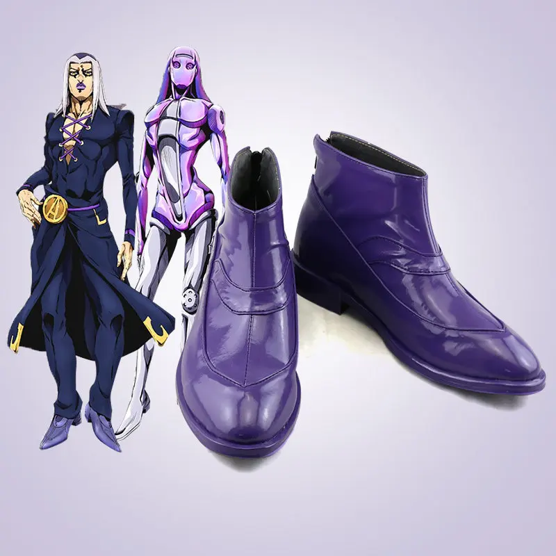 

Anime Game Cosplay Shoes Leone Abbacchio JoJo's Bizarre Adventure Boots Halloween Costume Accessories Props Made