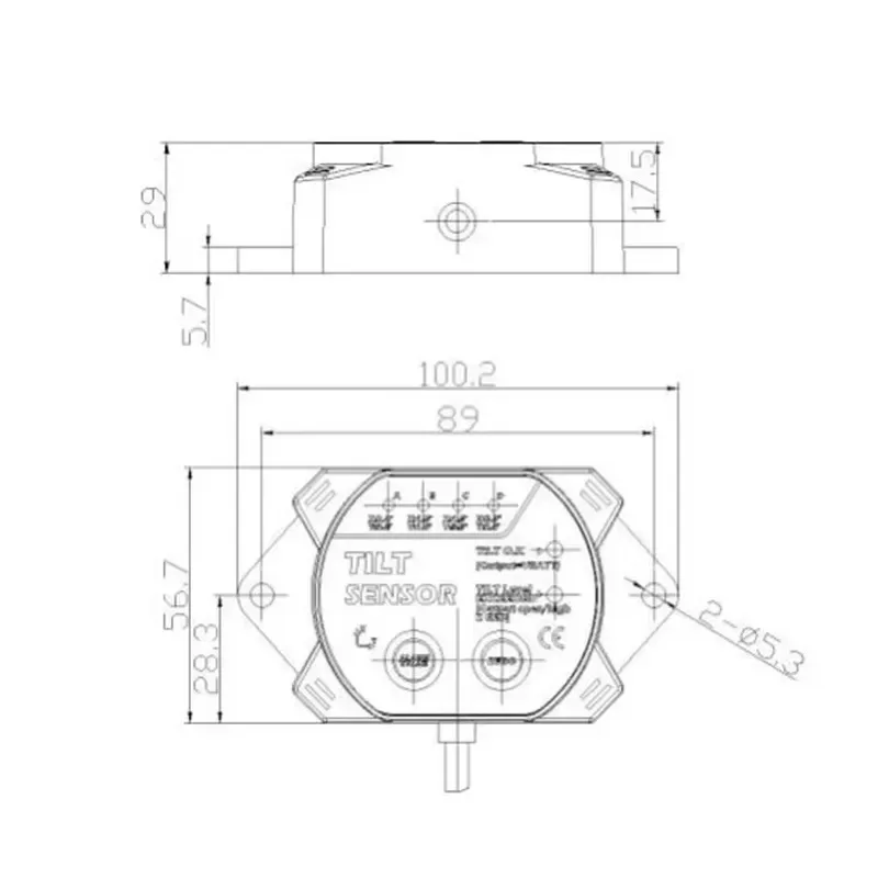 Hot Sale Industrial Automation Inertial Sensor Inclinometer Tilt Angle Measurement Relay Switch for Scissor Electrical