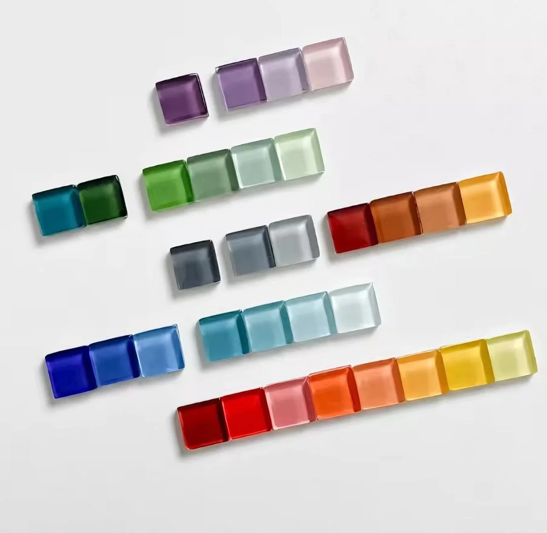 Custom Personalized Creative Colorful Mini Mosaic Refrigerator Magnets Cute Magnets Fridge Photo Message Decorative