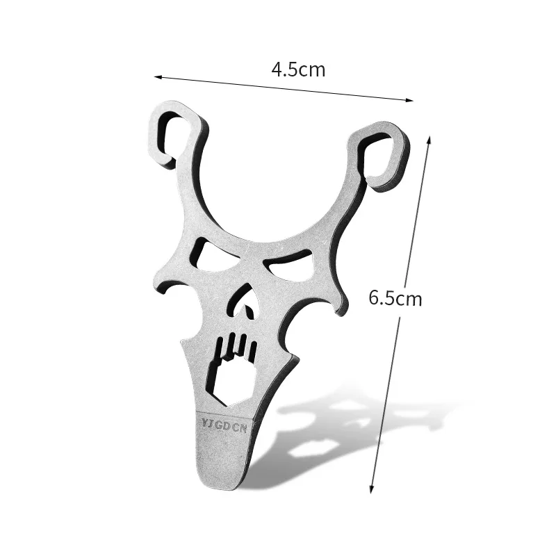 TC4 Titanium Alloy Mini  Multitool EDC Pry Bar Wrench Portable Outdoor Camping Survival Tool Key Ring Pendant Gadget