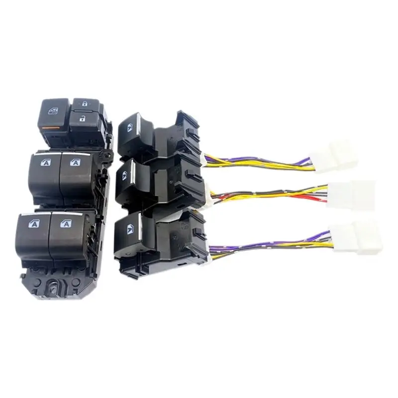 AMEXIAOXU  Car LED Power Single Window Switch For Toyota RAV4 2019-2022 Left Driving Backlight