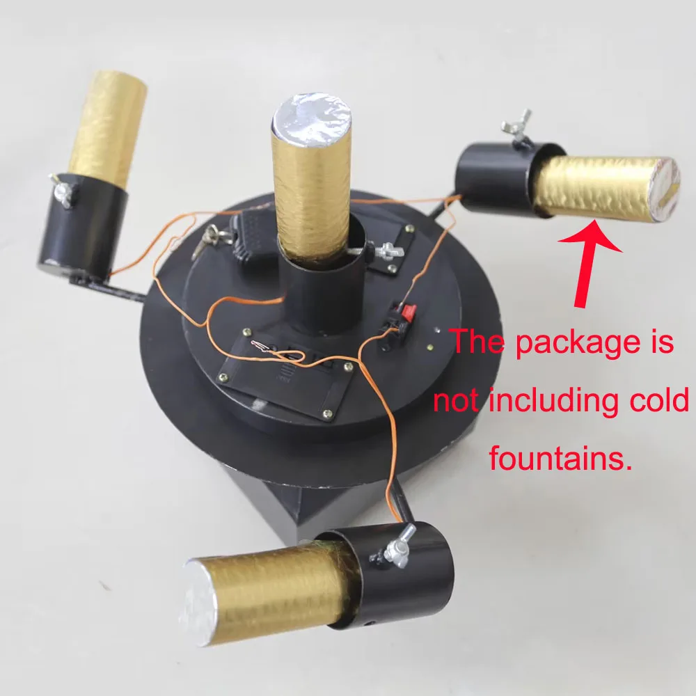 ステージ回転蓮華コールドスパークマシン4ヘッド地上回転コールドファウンテンウェディングマシン