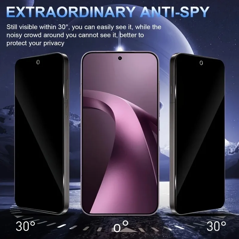 1-3PCS For Xiaomi Poco X7 Pro X8 Pro Max Easy Install Privacy Tempered Glass Screen Protector for F7 X6 X5 X4 X3 M6 M3 F6 C75C65 view 5