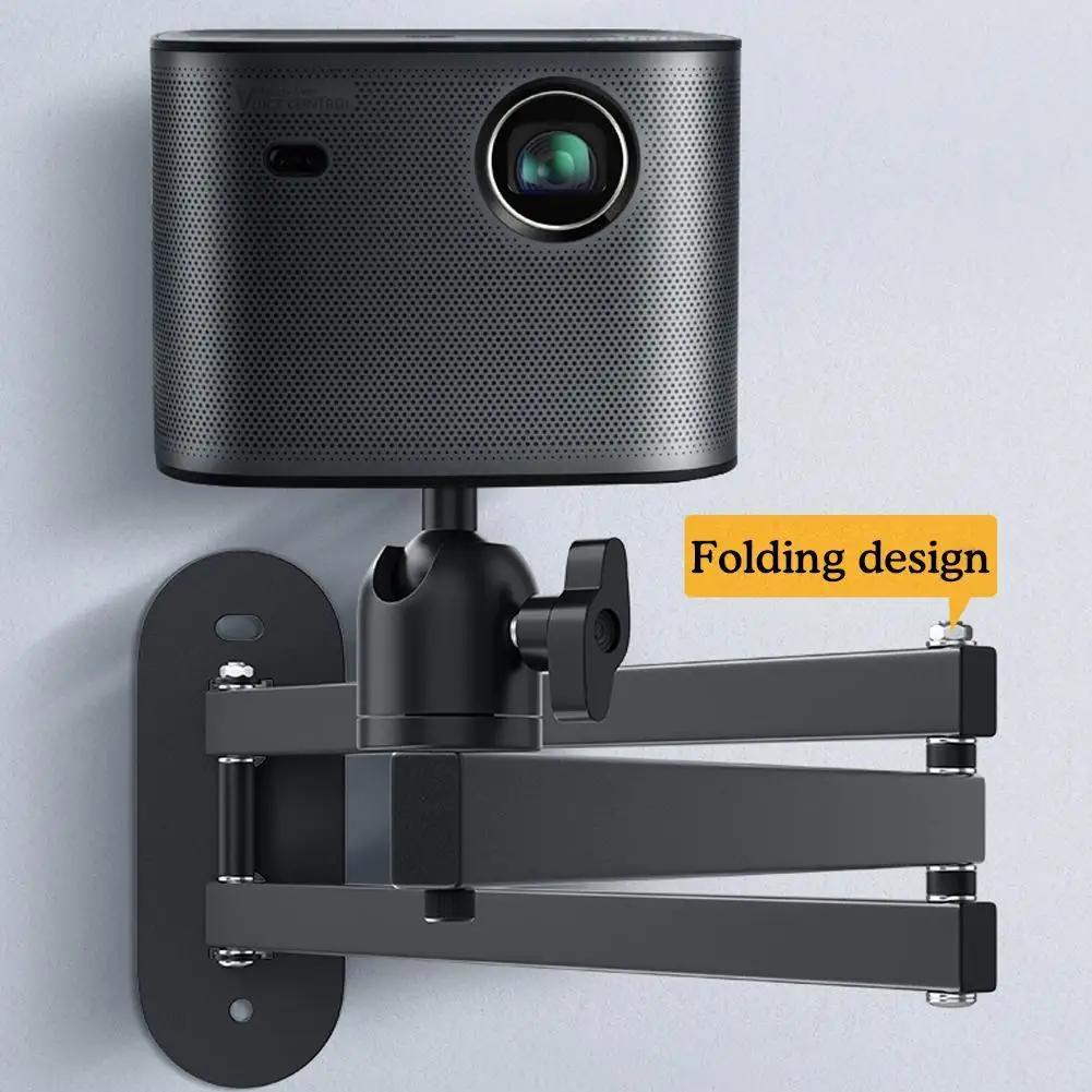 

Projector Mount Bracket Aluminum Alloy Retractable Durable Devices Holder Foldable Wall Mount for Home Bedside Hotel Office