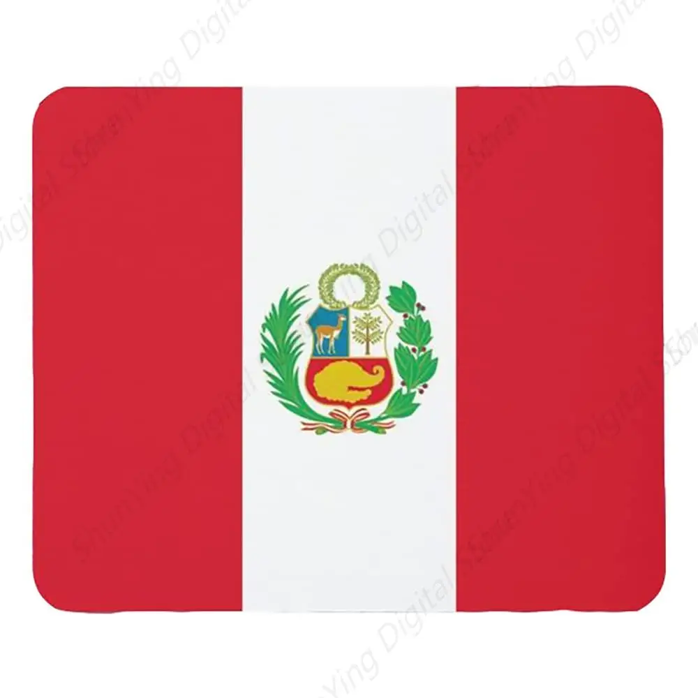 

Mouse Pad With Peruvian Flag Suitable For Gaming Office Laptops Non Slip Rubber Durable Mouse Pad Gift 25*30cm