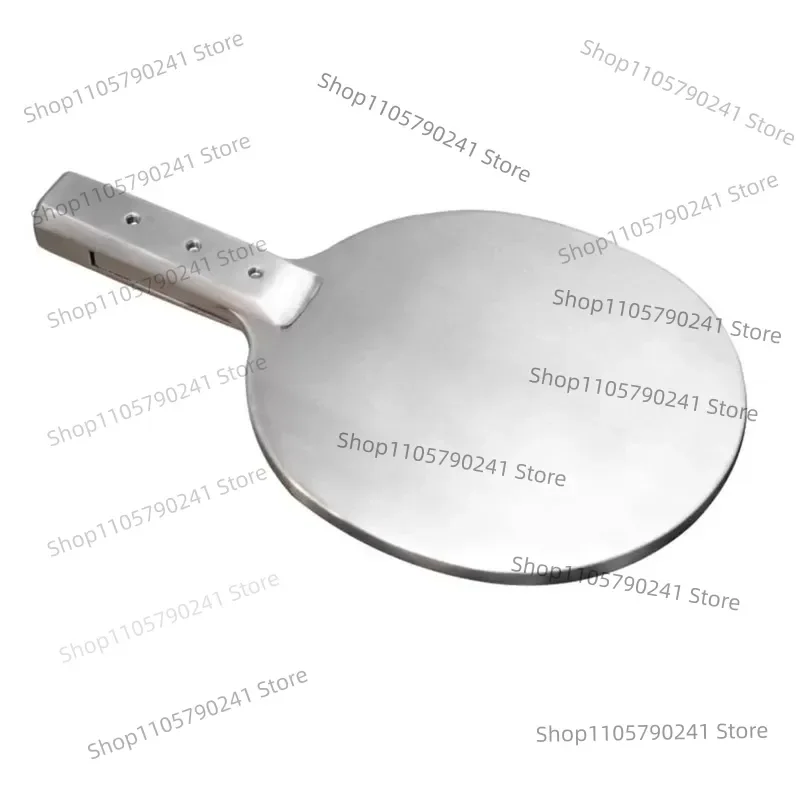 Heavy Table Tennis Paddle Stainless Steel Weighted Training Racket for Strength Building Fitness Sports Equipment